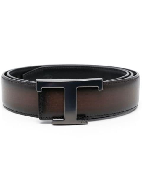 T logo-buckle belt by TODS