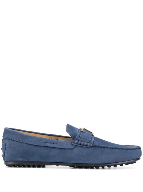 T plaque loafers by TODS