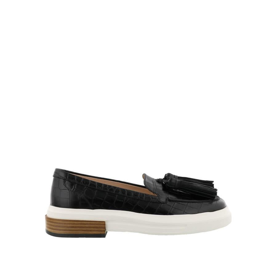 Tod's Crocodile-Embossed Loafers by TODS