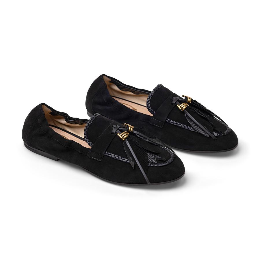Tod's Feather Applique Loafers by TODS