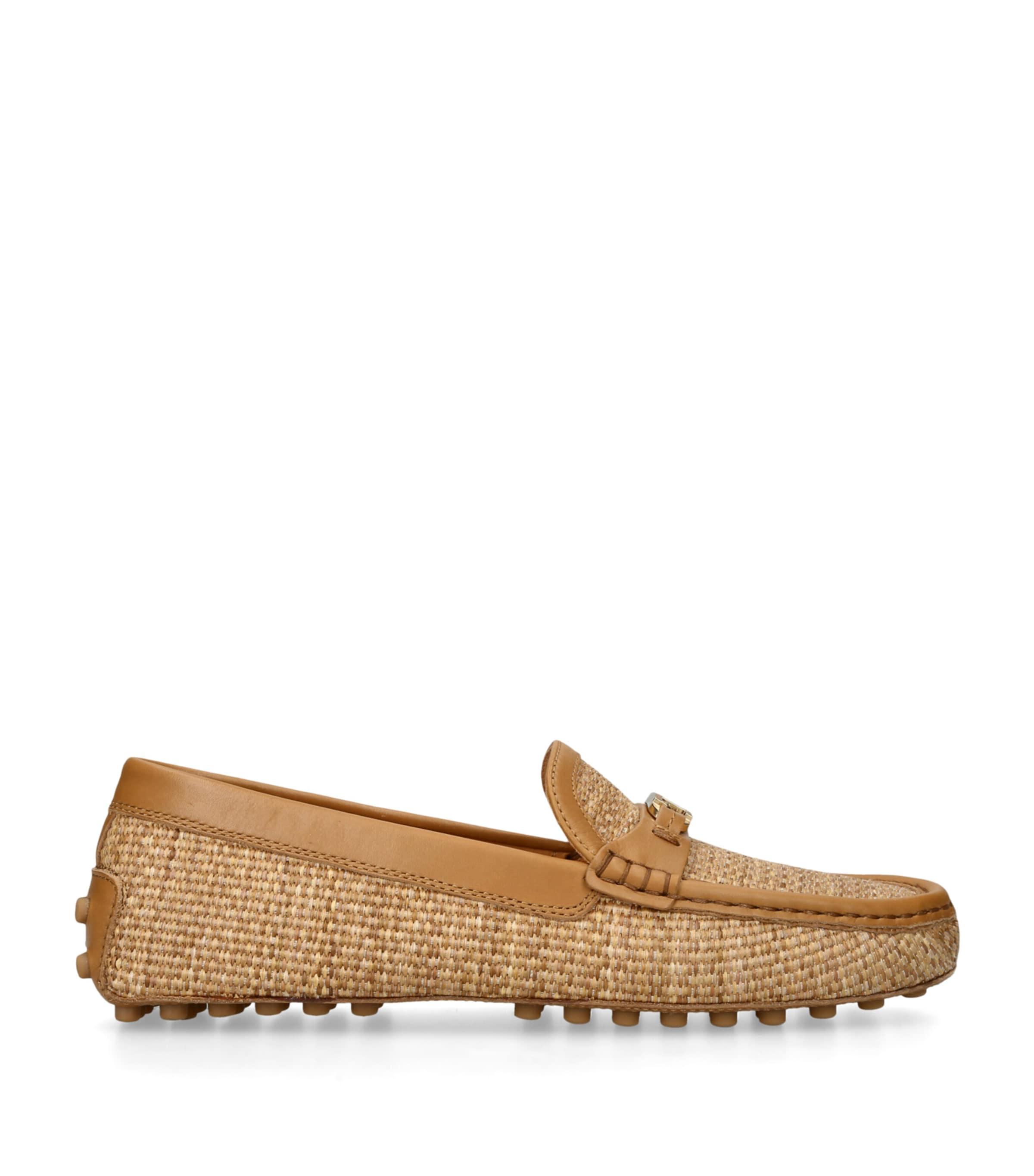 Tod's Raffia Gommino Loafers by TODS