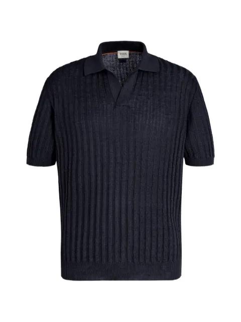 V-neck knit T-shirt by TODS