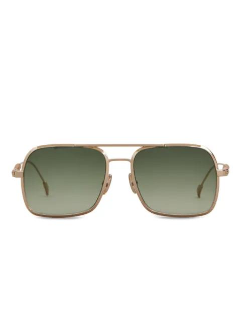 braided square-frame sunglasses by TODS