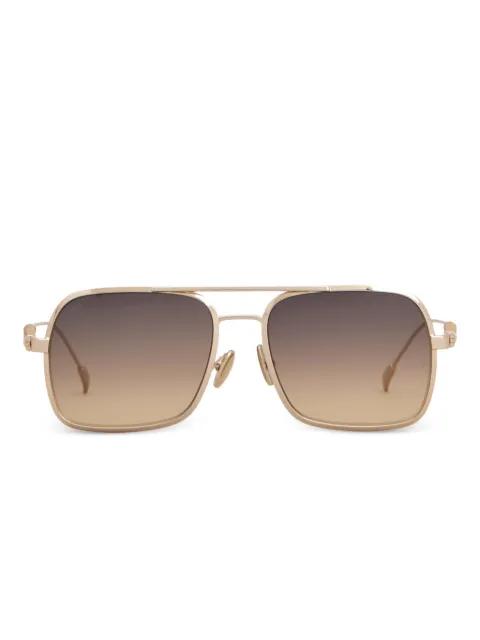 braided square-frame sunglasses by TODS