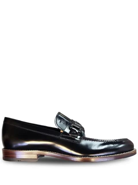 buckle-detail leather loafers by TODS