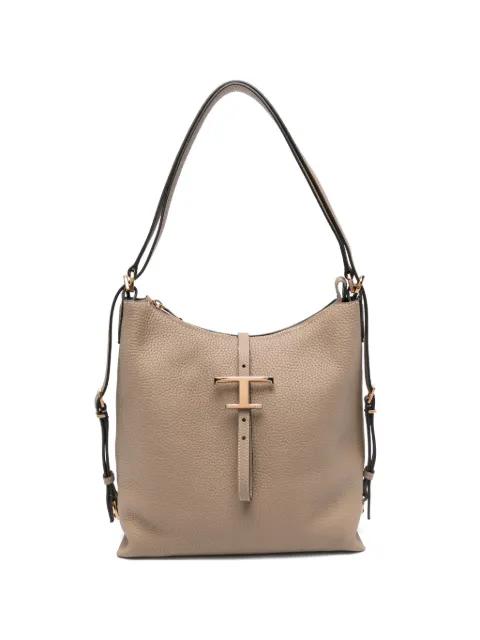 buckle leather tote bag by TODS