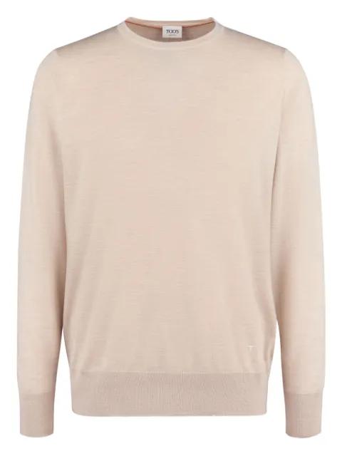 crew-neck long-sleeved sweater by TODS