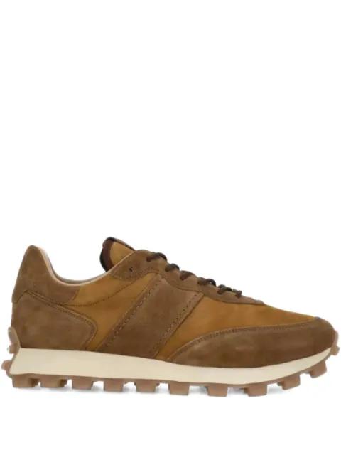 embossed-logo suede sneakers by TODS