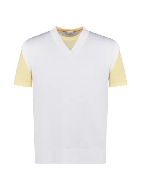fake V-neck layered T-shirt by TODS