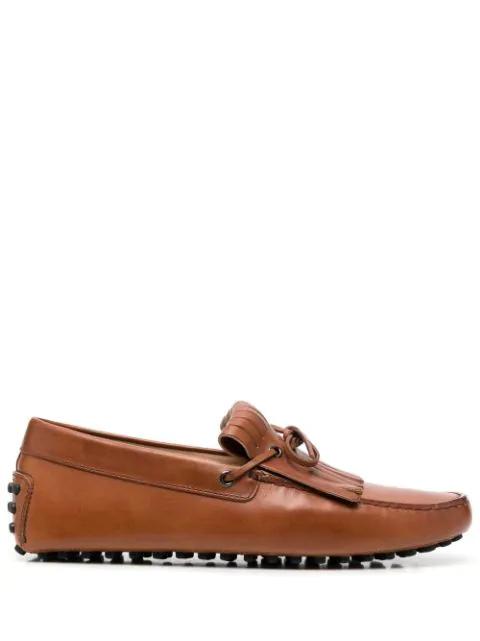 fringe detail loafers by TODS