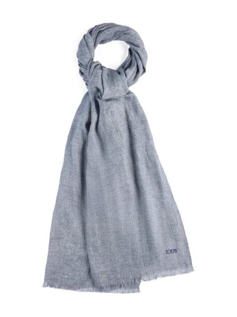 fringed trim scarf by TODS