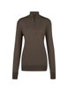 half-zip jumper in cashmere and silk by TODS
