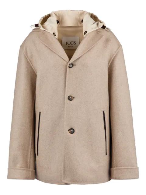 hoodied trimmed jacket by TODS