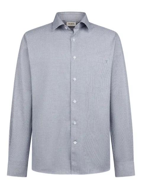 houndstooth long-sleeved shirt by TODS