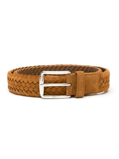 interwoven leather belt by TODS