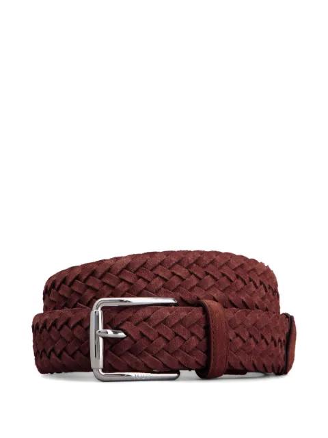 interwoven leather belt by TODS