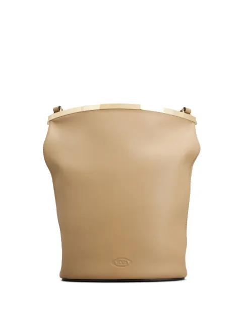 leather bucket bag by TODS