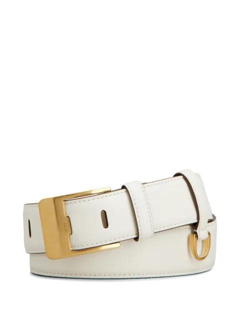 leather buckle-fastening belt by TODS