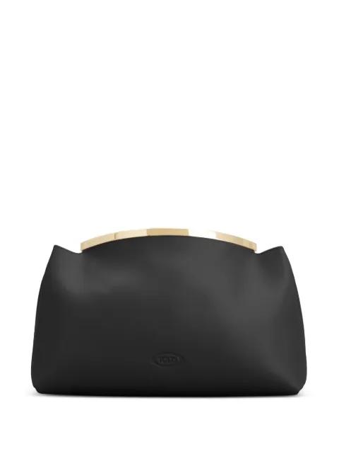 leather clutch bag by TODS