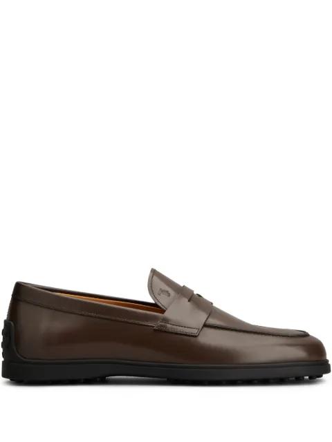 leather loafers by TODS