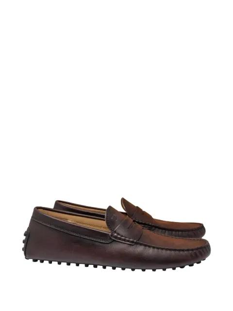 leather penny loafers by TODS