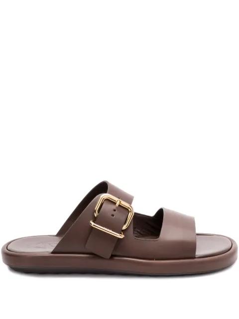 leather slides by TODS