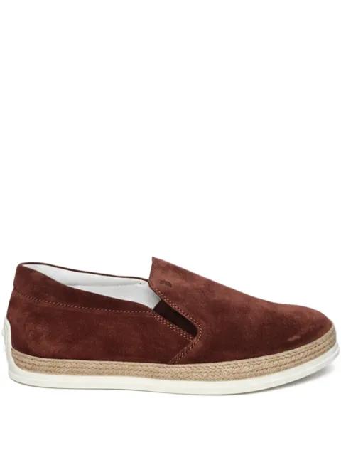 leather slip-on loafers by TODS