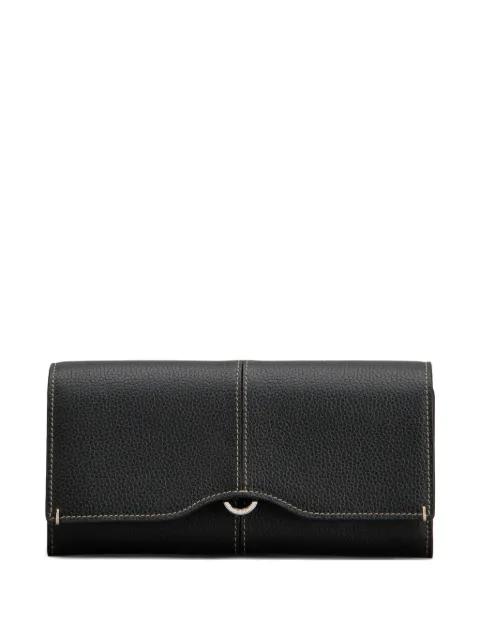 leather stitched wallet by TODS