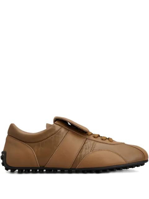 leather strap trainers by TODS