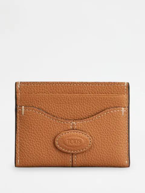logo-appliqué cardholder by TODS
