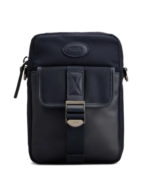 logo-appliqué messenger bag by TODS