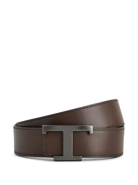logo-buckle belt by TODS