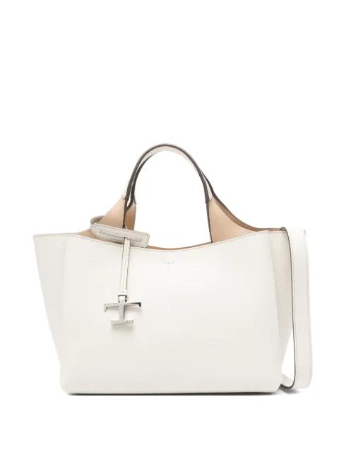 logo-charm mini tote bag by TODS