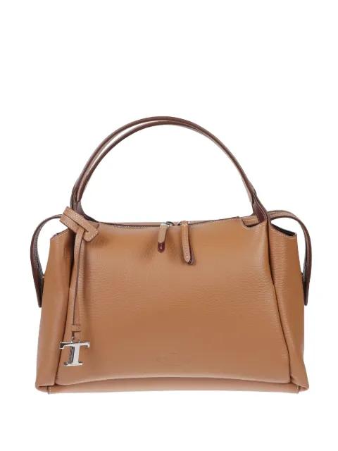 logo-charm shoulder bag by TODS