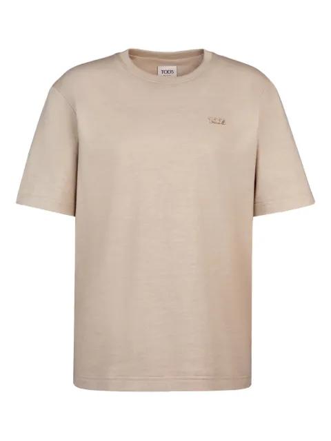 logo-embroidered t-shirt by TODS