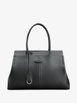 logo-plaque leather tote bag by TODS