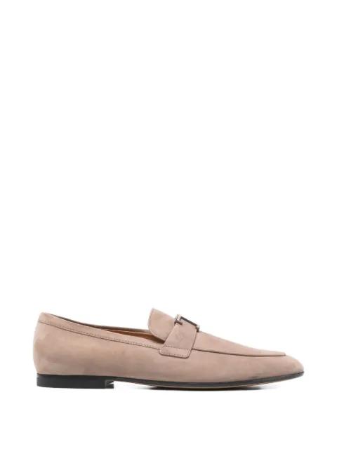 logo-plaque loafers by TODS