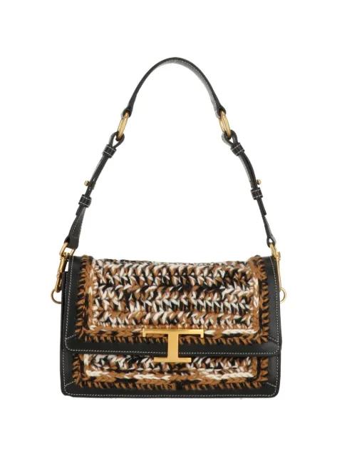 logo-plaque shoulder bag by TODS