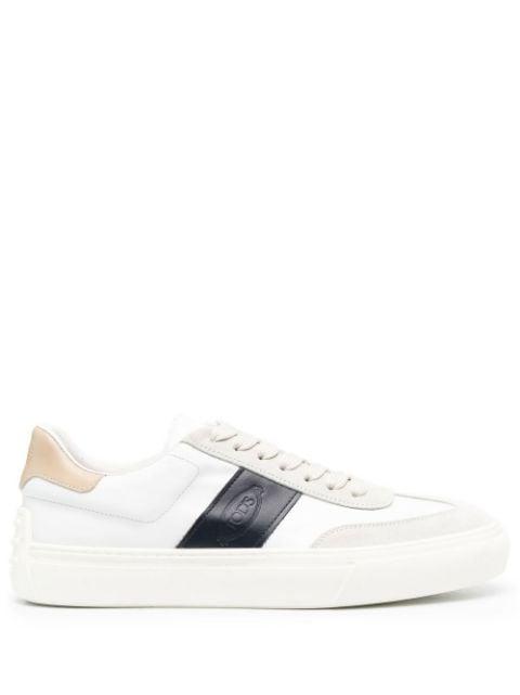 logo-stamp low-top sneakers by TODS