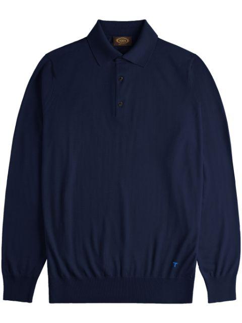 long-sleeved polo shirt by TODS