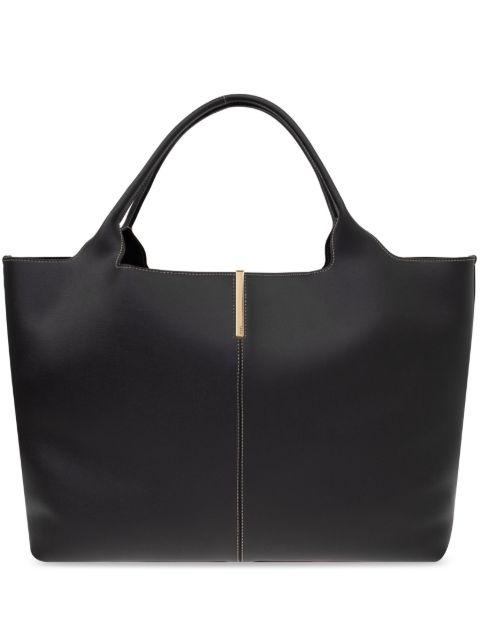 medium leather tote bag by TODS
