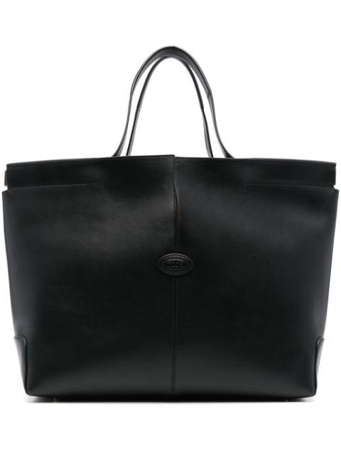 medium leather tote bag by TODS
