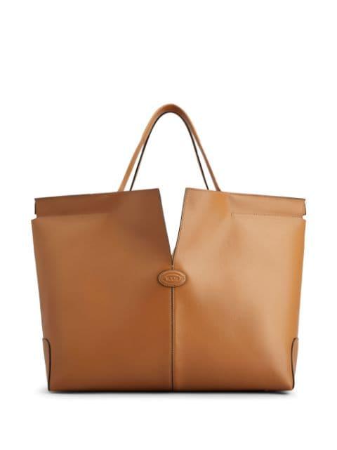 medium leather tote bag by TODS