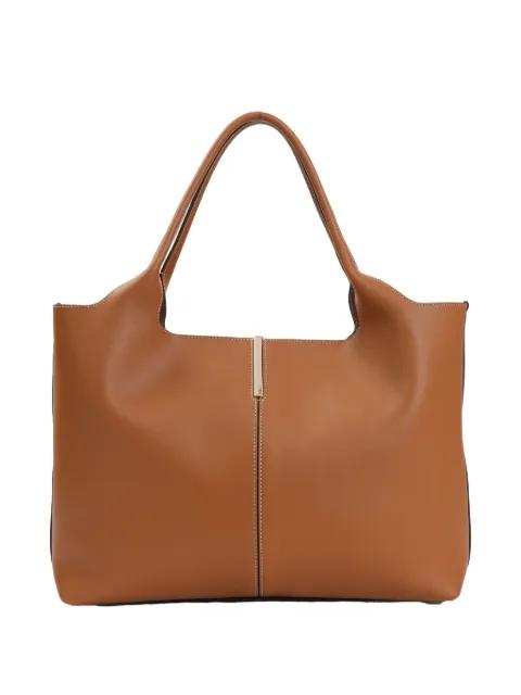 medium-small leather tote bag by TODS