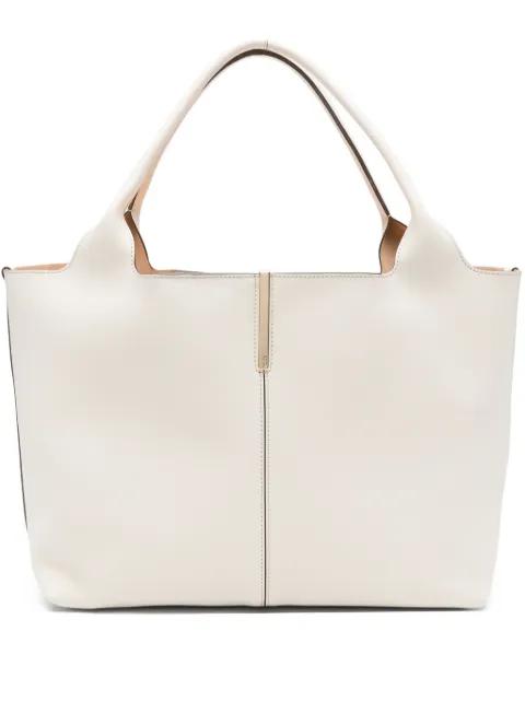 medium-small leather tote bag by TODS