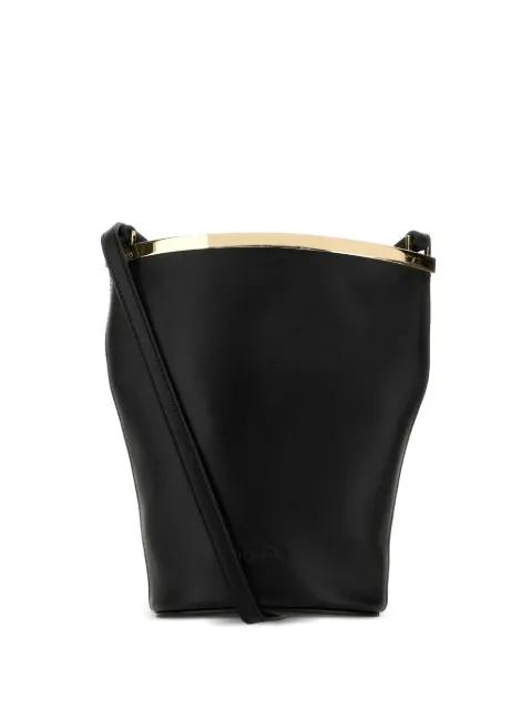 metallic-trim shoulder bag by TODS