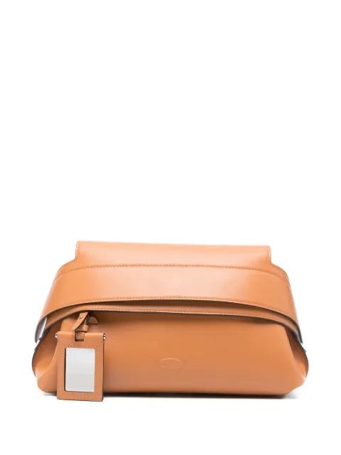 mini leather clutch bag by TODS