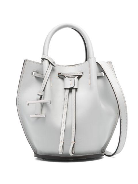 mini logo-charm bucket bag by TODS