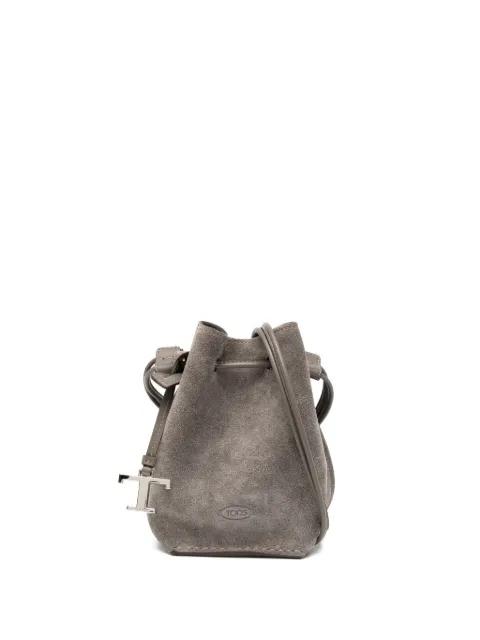 mini suede bucket bag by TODS