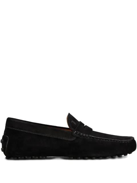 pebble-detail suede loafers by TODS